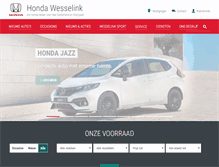 Tablet Screenshot of honda-wesselink.nl